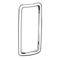 1969 Mustang Taillight Lens Trim Ring