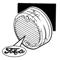 1969 - 1970 Mustang Backup Lamp Lens - Ford Tooling