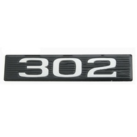 1969 Mustang Hood Scoop "302" Plate Only