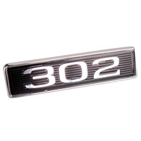 1969 Mustang "302" Hood Scoop Emblem