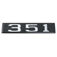 1969 Mustang Hood Scoop "351" Plate Only