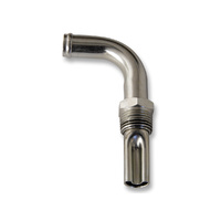 1969 - 1970 Mustang Boss 302 Heater Hose Elbow with Water Restrictor, Silver Zinc