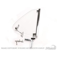 1969 - 1970 Mustang Fastback Quarter Glass Assembly (Clear) Right