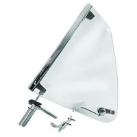 1969 - 1970 Mustang Fastback Quarter Glass Assembly (Clear) Left