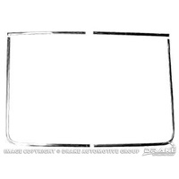 1969 - 1970 Mustang Fastback Rear Window Molding 4 Pce Set