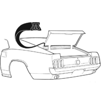 1969 - 1970 Mustang Fastback Trunk Seal