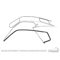 1969 - 1970 Mustang Fastback Roof Rail Seals