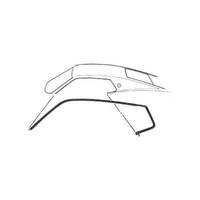 1969 - 1970 Mustang Fastback Roof Rail Weatherstrips