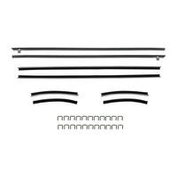1969 - 1970 Mustang Coupe Window Channel Strip Set - Authentic