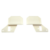 1969 - 1970 Mustang Deluxe Door Trim Plates - White