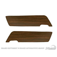 1969 - 1970 Mustang Walnut Vinyl Door Panel Inserts