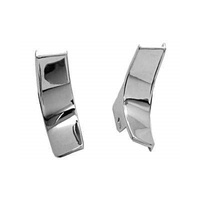 1969 - 1970 Mustang Coupe Quarter Window Chrome Trim - Pair