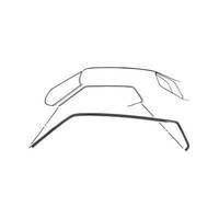1969 - 1970 Mustang Coupe Roof Rail Weatherstrips - USA Made