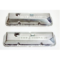 428 Cobra Jet Snake Finned Aluminum Valve Covers