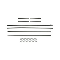 1969 - 1970 Mustang Convertible Window Channel Strip Set - Authentic