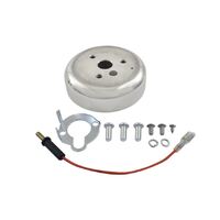 Cal Custom 3 Hole Polished Aluminium GM Steering Wheel Boss, Suit 1949 - 1968 Chevrolet & GM