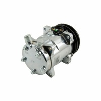 Sanden 508 Style A/C Compressor V Belt Pulley - Chrome Housing