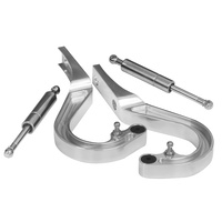 1967 - 1969 Camaro Billet Trunklid Hinges Polished Alloy