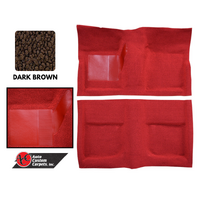 1965 - 1968 Mustang Coupe Molded Carpet Kit (Dark Brown)