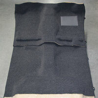 1965 - 1968 Mustang Convertible Molded Carpet Kit (Black) - Right Hand Drive