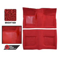 1965 - 1968 Mustang Convertible Molded Carpet Kit (Bright Red)