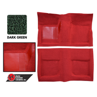 1965 - 1968 Mustang Convertible Molded Carpet Kit (Dark Green)