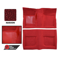 1965 - 1968 Mustang Convertible Molded Carpet Kit (Maroon) Right Hand Drive