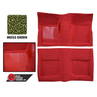1965 - 1968 Mustang Convertible Molded Carpet Kit (Moss Green)