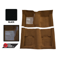 1969 - 1970 Mustang Coupe Molded Carpet Kit (Black)