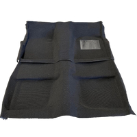 1969 - 1970 Mustang Coupe Fastback Molded Carpet Kit (Black) - Right Hand Drive