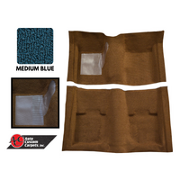 1969 - 1970 Mustang Fastback Molded Carpet Kit (Medium Blue)