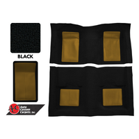 1969 Mustang Mach 1 Mustang Carpet Kit (Black with Ivy Gold Inserts)