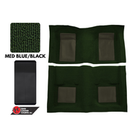 1969 Mustang Mach 1 Mustang Carpet Kit (Green with Black Inserts)