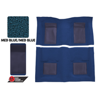 1969 Mustang Mach 1 Mustang Carpet Kit (Medium Blue with Medium Blue Inserts)