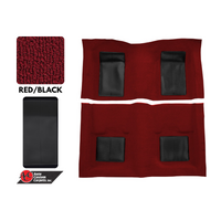 1969 Mustang Mach 1 Mustang Carpet Kit (Red with Black Inserts)