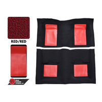 1969 Mustang Mach 1 Mustang Carpet Kit (Red with Red Inserts)