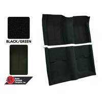 1970 Mustang Mach 1 Carpet Kit (Black with Green Inserts)