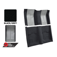 1970 Mustang Mach 1 Carpet Kit (Black with Grey Inserts)