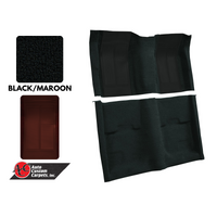 1970 Mustang Mach 1 Carpet Kit (Black with Maroon Inserts)