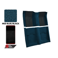 1970 Mustang Mach 1 Carpet Kit (Med Blue with Black Inserts)