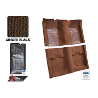 1971 - 1973 Mustang Mach 1 Carpet Kit - Ginger with Black Inserts