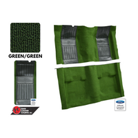 1971 - 1973 Mustang Mach 1 Carpet Kit - Green with Green Inserts