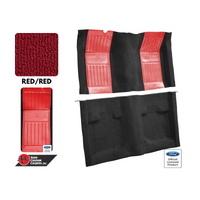 1971 - 1973 Mustang Mach 1 Carpet Kit - Red with Red Inserts