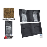 1971 - 1973 Mustang Mach 1 Carpet Kit - Saddle with Black Inserts