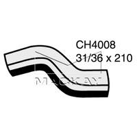 Radiator Hose - Bottom water pipewater Pump (Opel Kadett 1.3/1.4L)