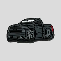 Croc Shoe Charms - 2020 Chevy Pickup Style - Black