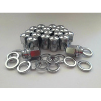 Centerline Wheel Nuts Chrome Closed End - Ford - Set of 10