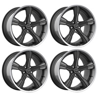 2005 - 2020 Mustang Carroll Shelby Wheel Company CS-11 Staggered 20" x 9.5" & 20" x 11" - Bullitt Gunmetal