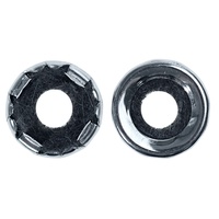 1969 - 1973 Mustang Deluxe Stainless Steel Door Lock Grommets - Pair