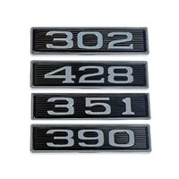 1969 Mustang Hood Scoop Emblem - Plastic Stick On